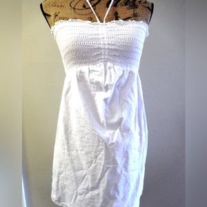 Fire Los Angeles Halter Strapless Babydoll Tunic Top